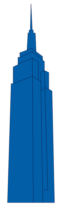 World landmarks icons - Empire State Building