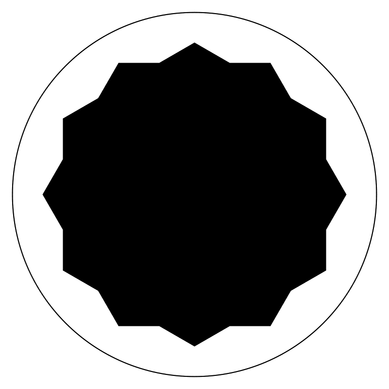 Screw double hex