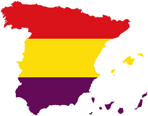 Spain with Second Spanish Republic Flag - Free vector clipart images on ...