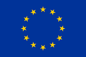 European flag, incorrect star rotation