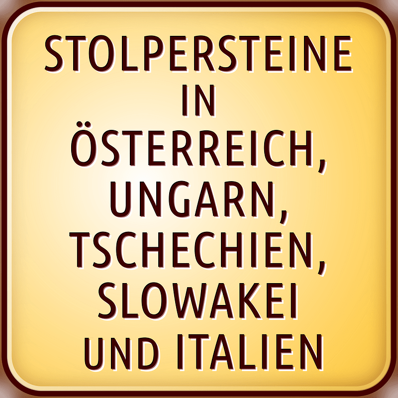 Stolperstein Icon WikiProjekt Stolpersteine in Österreich, Ungarn, Tschechien, Slowakei und Italien
