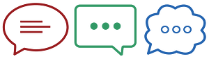 Diversity speech bubble icons