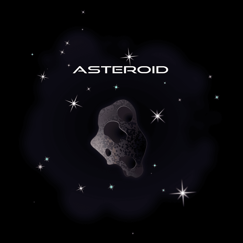 Asteroid clipart