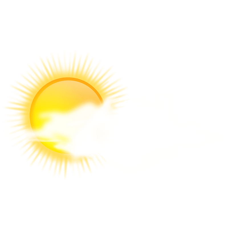 Weather icon - sunny to cloudy
