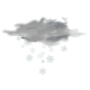 Weather icon - snowy