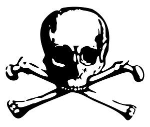 Crossbones vector (PSF) - Single color