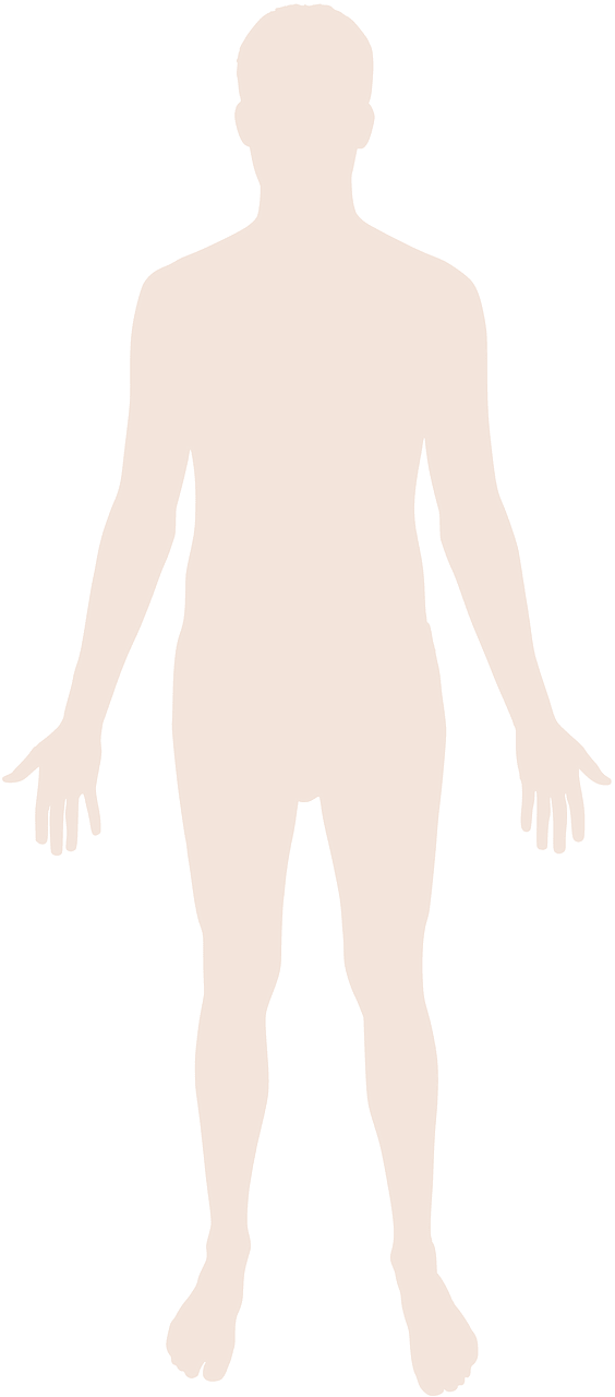 Human body silhouette