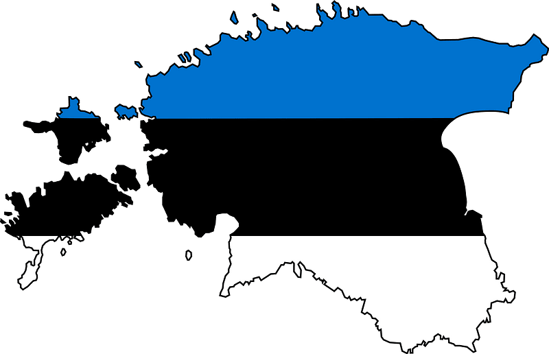 Silhouette of Estonia