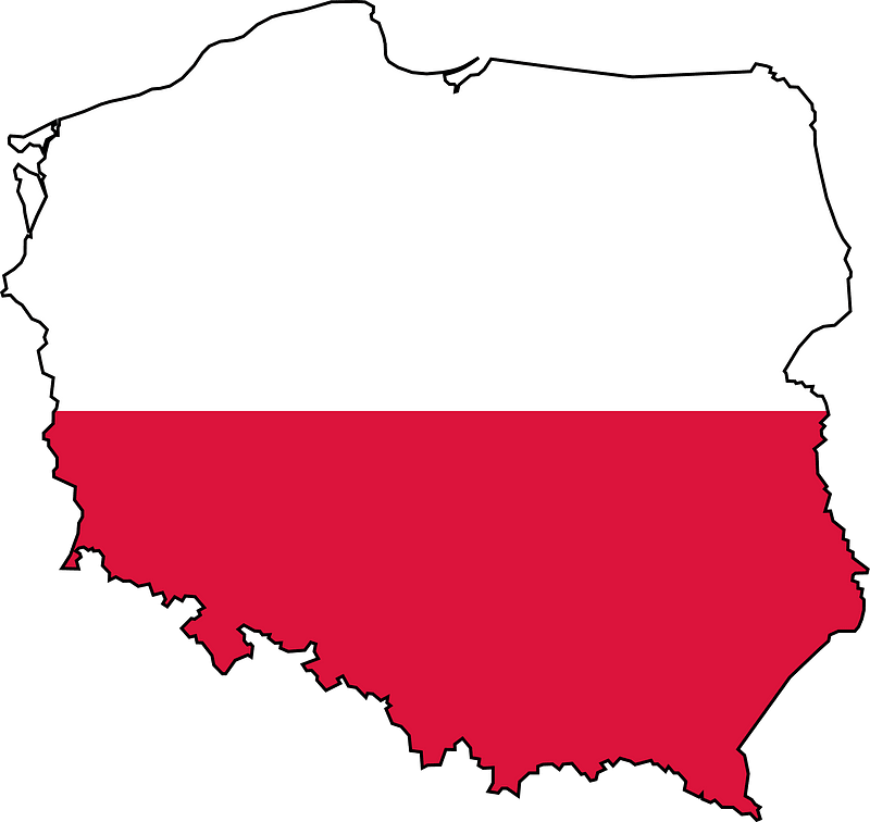 Silhouette of Poland