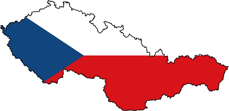 Silhouette of Czechoslovakia