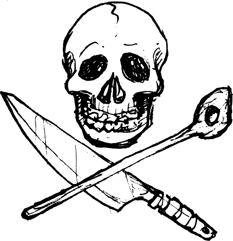 VoKü Volxküche Volksküche Jolly Roger Audimax Vienna Logo only soup kitchen