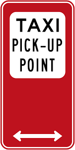 (R5-406) Taxi Pick-up Point (Used in New South Wales)