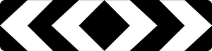 (D4-2-3) End of road marker (Used at T-junctions)