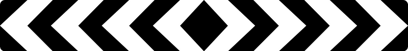 (D4-2-3) End of road marker (double, used at T-junctions)
