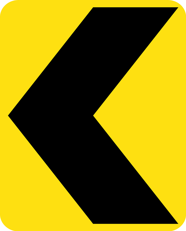 (D4-6) Curve marker (left)