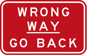 (G9-69) Wrong Way - Go Back