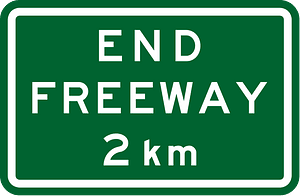 (GE6-9) End Freeway 2 km