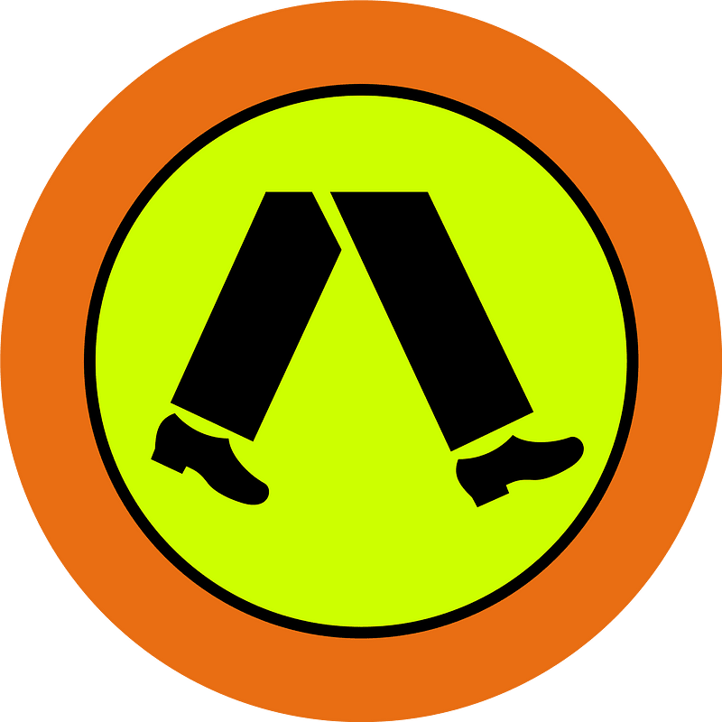 (R3-1) Pedestrian Crossing (with target board, used in Queensland)