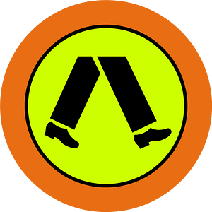 (R3-1) Pedestrian Crossing (with target board, used in Queensland)