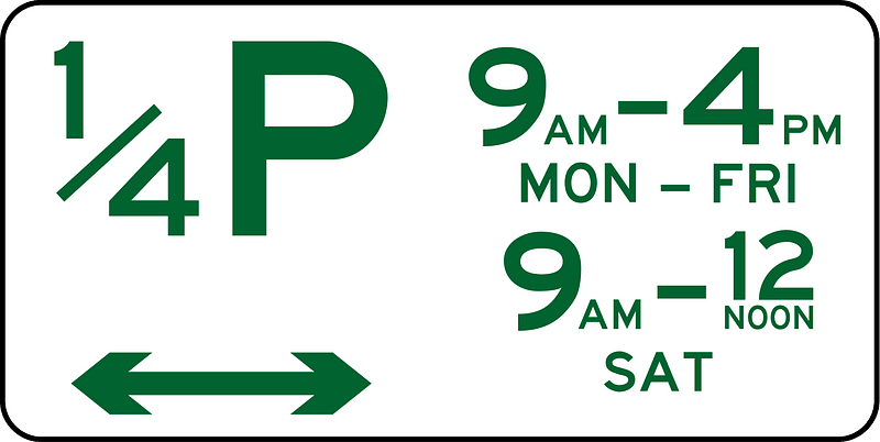 (R5-15) Parking Permitted: 15 Minutes