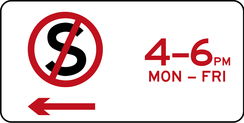 (R5-36) No Stopping at times