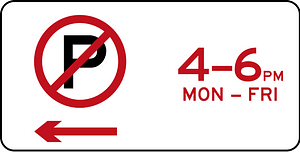 (R5-41) No Parking at Times
