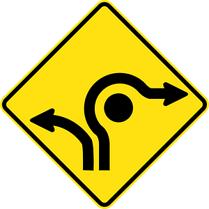 (MR-WDAD-12) Roundabout Directional Lanes (Used in Western Australia)