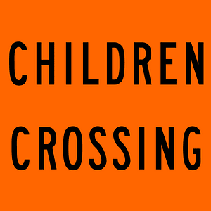 (R3-3) Children Crossing (flags are displayed near crossings around schools, excluding the Northern Territory)