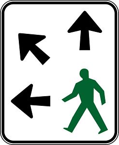 (R3-5) Pedestrians may Cross Diagonally (right)