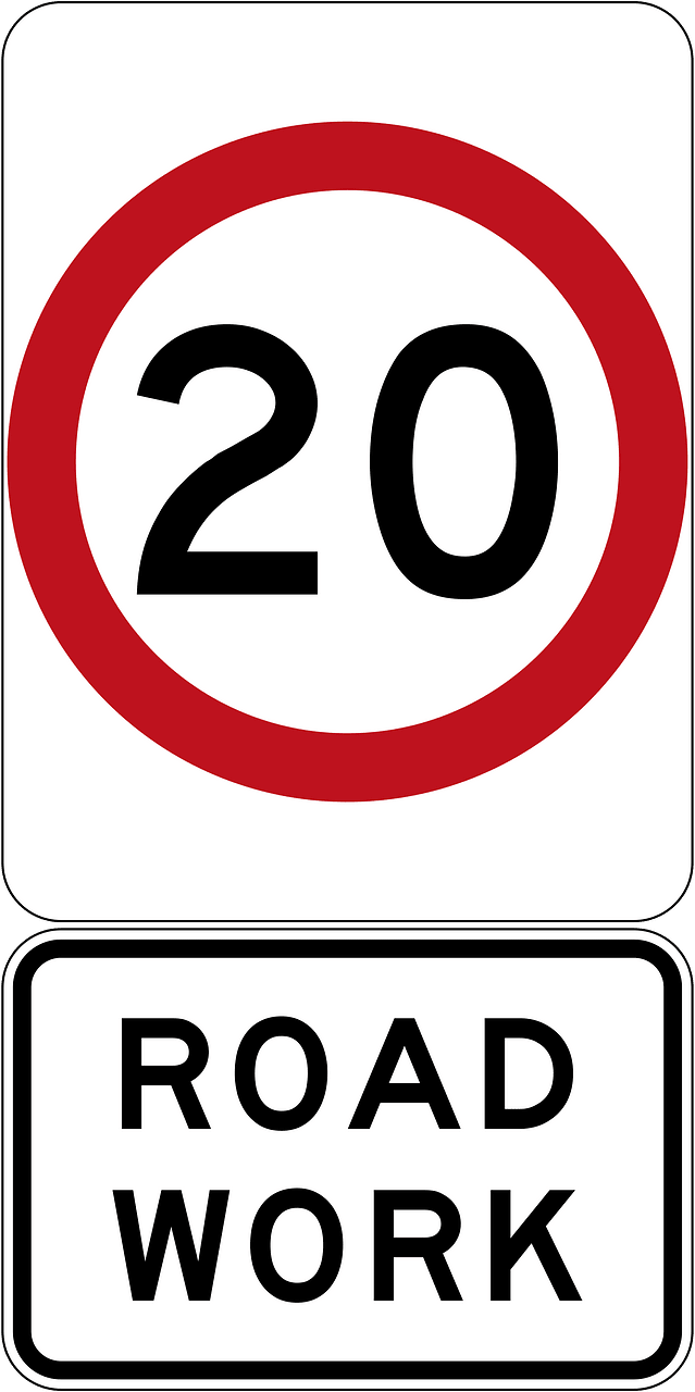 20 km/h Roadwork Speed Limit