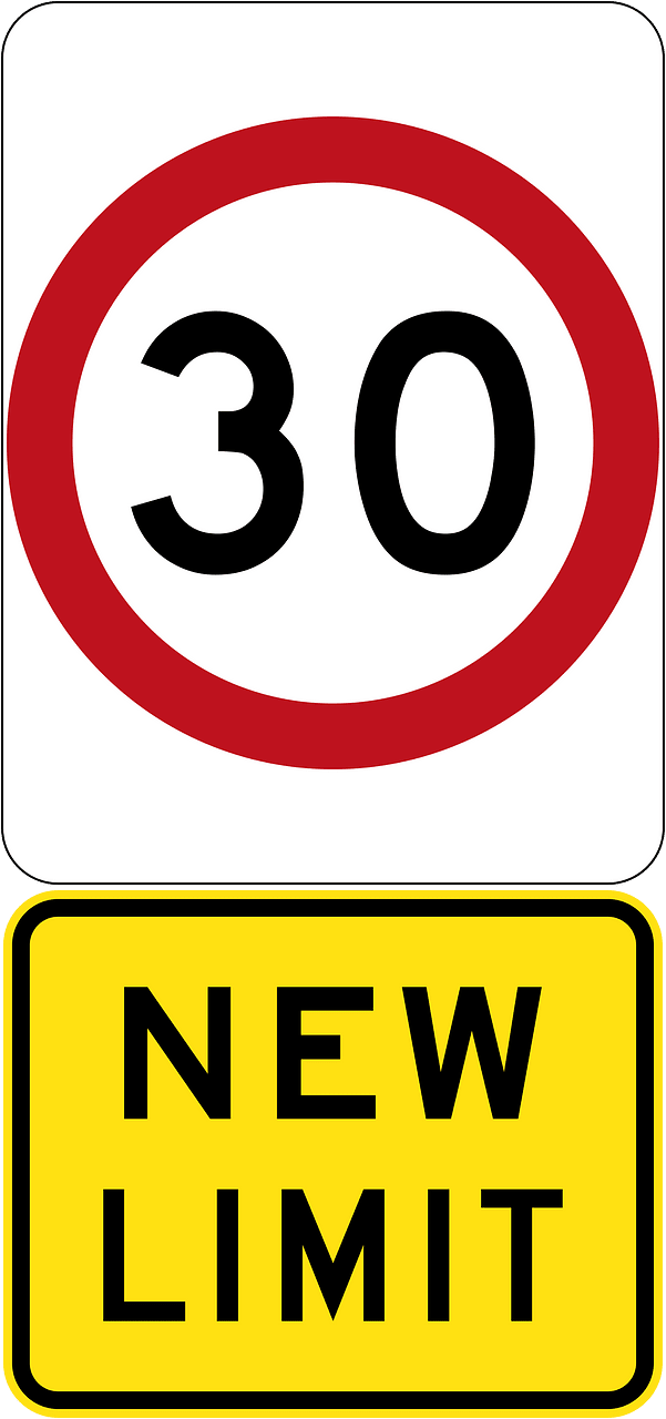 New 30 km/h Speed Limit (Used in Victoria)