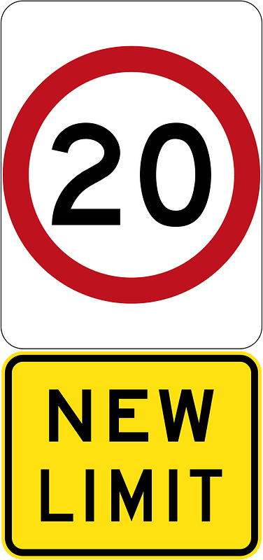New 20 km/h Speed Limit (Used in Victoria)