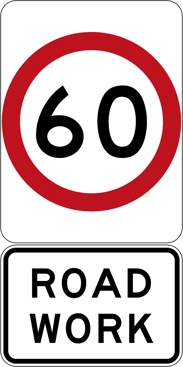 60 km/h Roadwork Speed Limit