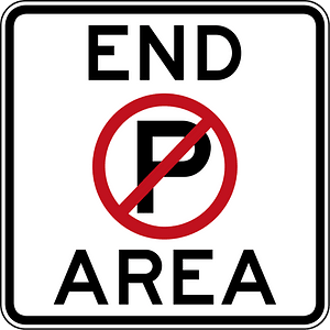 (R5-83) End of No Parking Area