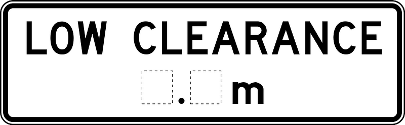(R6-11) Low Clearance Marker