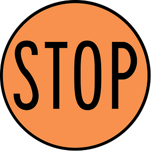 (R6-7) Hand Held Stop Sign (for children crossings)