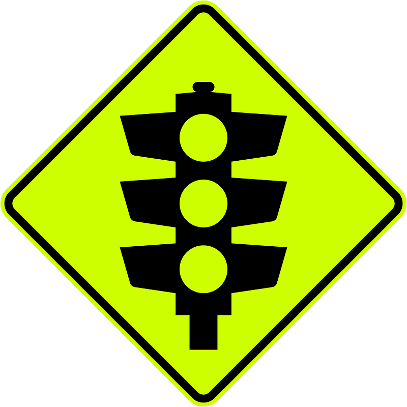 (W3-3) Pedestrian Signals ahead