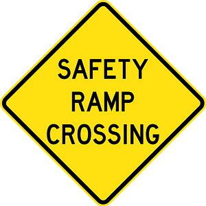 (W5-31) Safety Ramp Crossing