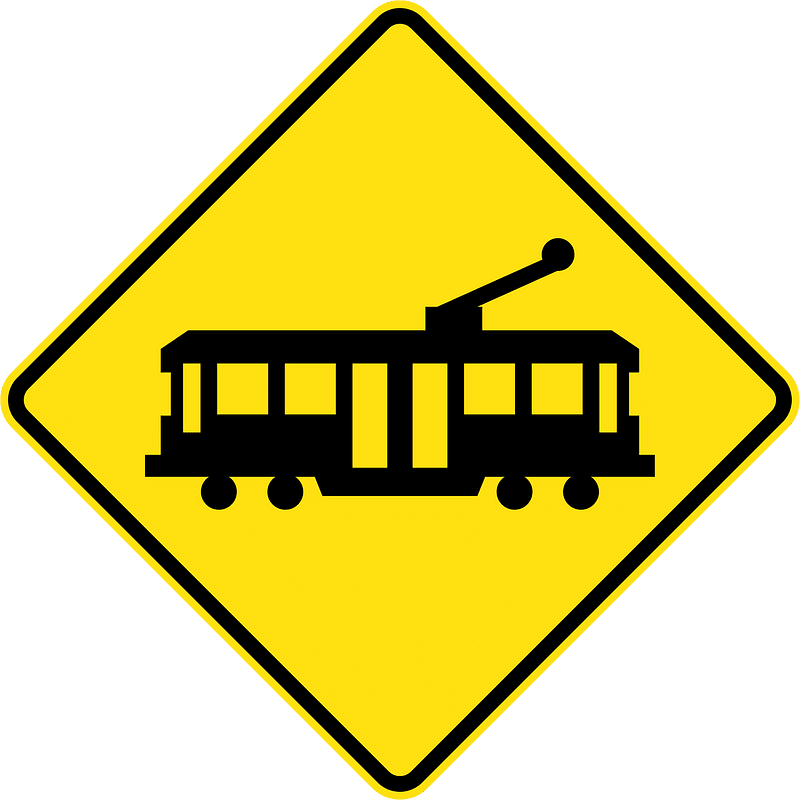 (W5-41) Tram Crossing