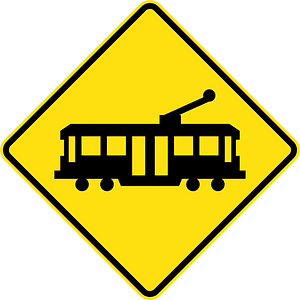 (W5-41) Tram Crossing