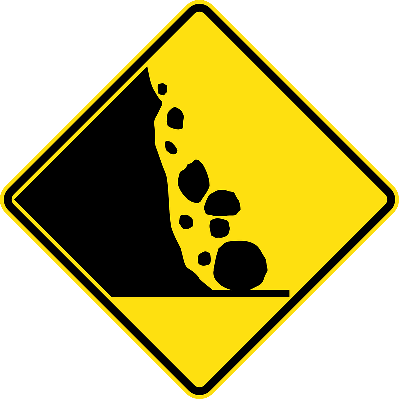 (W5-42) Falling Rocks (left)