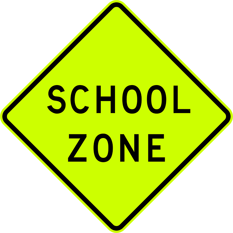 (W6-SA106) School Zone (Used in South Australia)