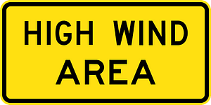 (W8-212) High Wind Area (Used in New South Wales)
