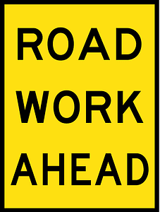 (T1-31) Roadwork Ahead