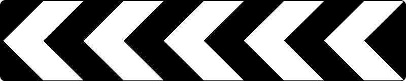 (D4-1-1-Q01) Left marker (Used at curves in Queensland)