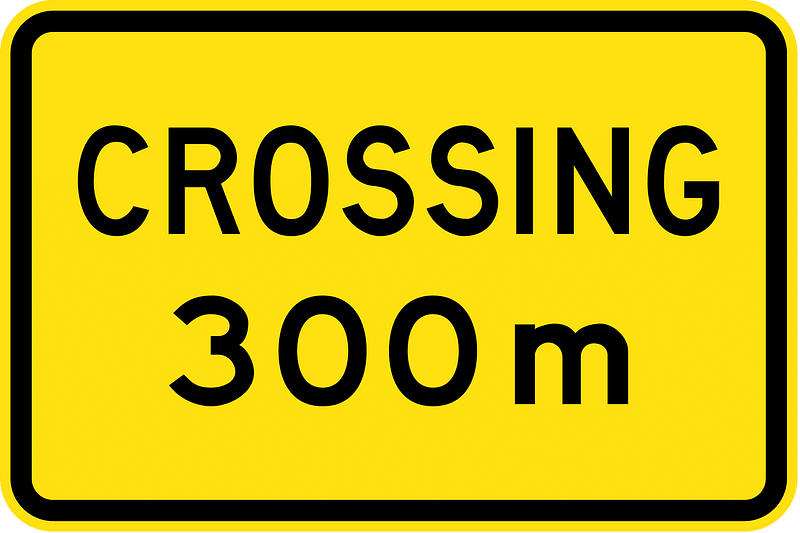 (W8-Q02) Crossing Ahead (Used in Queensland)