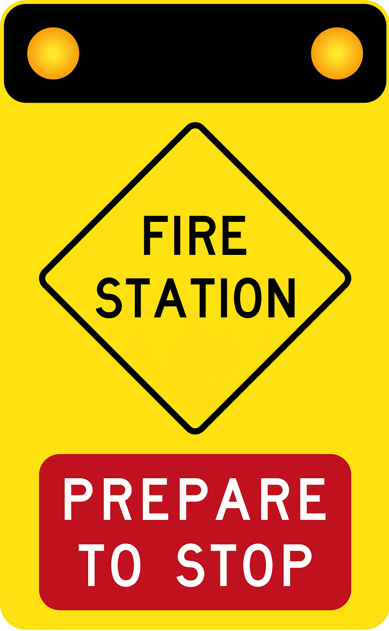 (W5-V122) Fire Station (Prepare to Stop) (Used in Victoria)