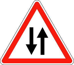 Two-way traffic ahead