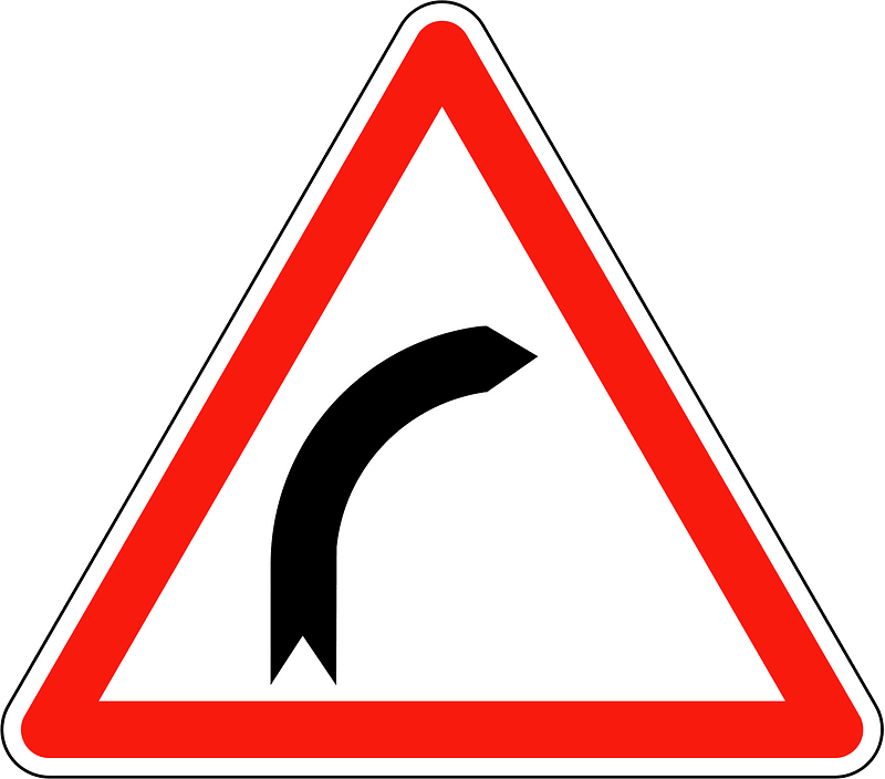 Bend to right