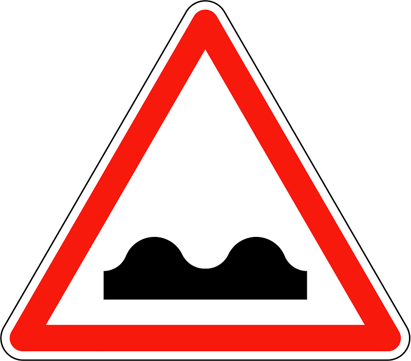 Uneven road